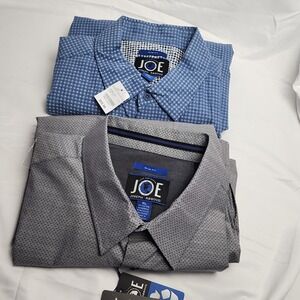 Joseph Abboud Long Sleeve Dress Shirts Lot Of 2 XL Slim Fit New